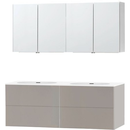 Meuble puro duo gris 160 xonyx armoire toilette