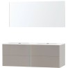 Meuble puro duo gris 160 xonyx miroir