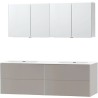 Meuble puro duo gris 180 xonyx armoire toilette