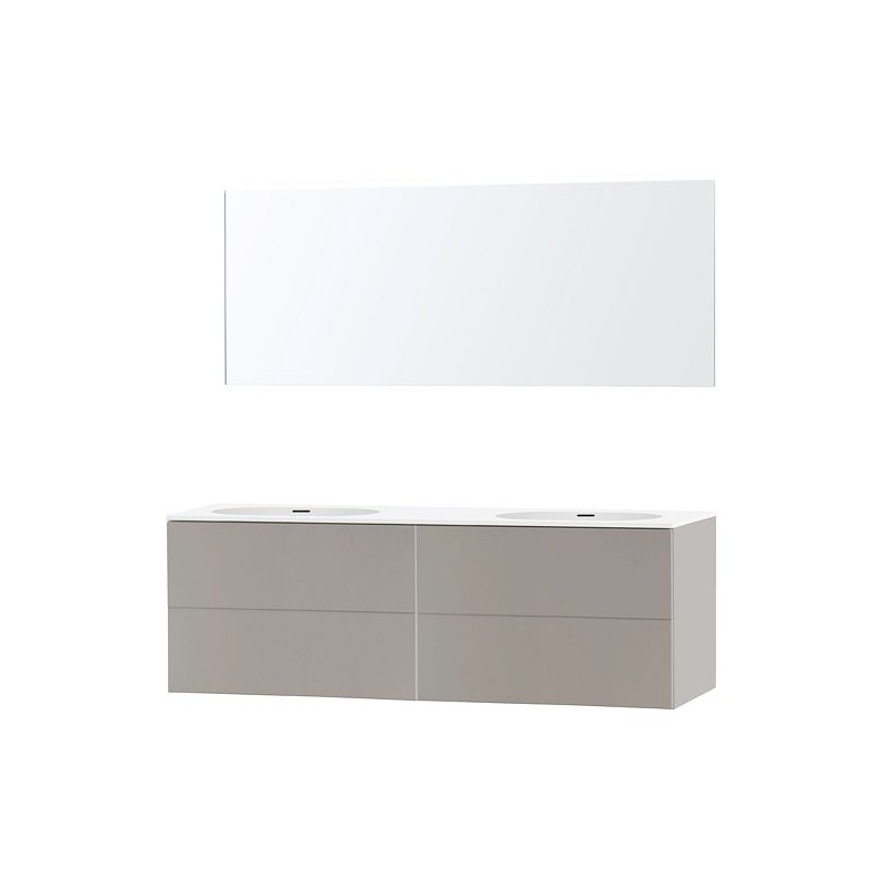 Meuble puro duo gris 180 xonyx miroir