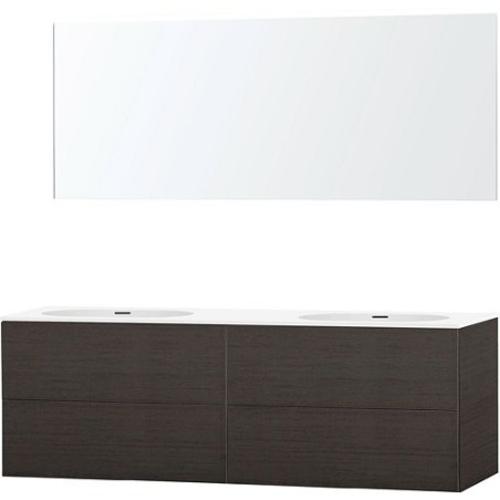 Meuble puro duo wenge 180 xonyx miroir