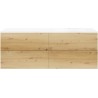 Sous meuble Coffee 4 tiroirs 160 chêne décor urban+lavabo droite blanc mat