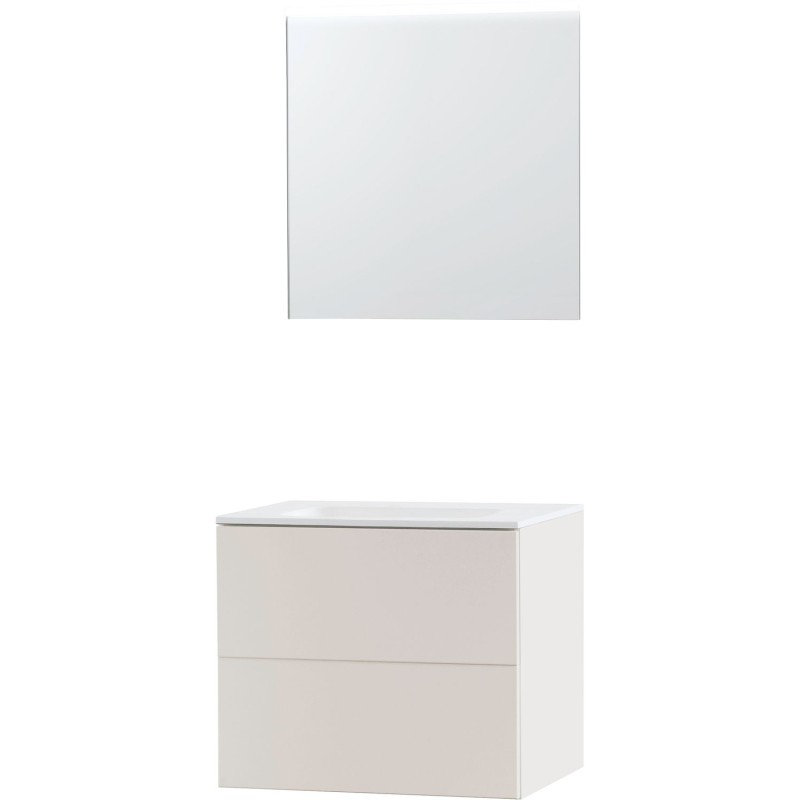 Meuble puro solo beige satin 70 solide molto miroir