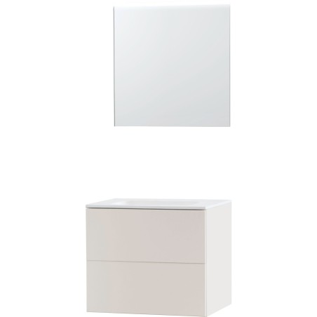 Meuble puro solo beige satin 70 solide molto miroir