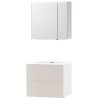 Meuble puro solo beige satin 70 xonyx armoire toilette