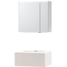 Meuble puro solo beige satin 70 1 tiroir xonyx armoire toilette