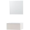 Meuble puro solo beige satin 70 1 tiroir solide molto miroir