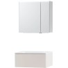 Meuble puro solo beige satin 70 1 tiroir solide molto armoire toilette