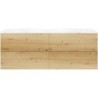 Sous meuble Coffee 4 tiroirs 160 duo chêne décor urban +double lavabo blanc mat