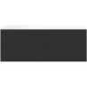 Sous meuble Coffee 4 tiroirs 160 graphite doux mat+lavabo gauche blanc mat