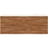 Sous meuble Coffee 4 tiroirs 160 tectona décor cannelle+lavabo droite blanc mat