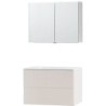 Meuble puro solo beige satin 90 solide molto armoire toilette