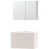 Meuble puro solo beige satin 90 xonyx armoire toilette