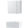 Meuble puro solo blanc 70 1 tiroir xonyx armoire toilette