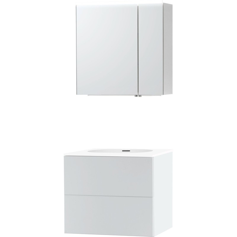 Meuble puro solo blanc 70 xonyx armoire toilette