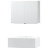 Meuble puro solo blanc 90 1 tiroir xonyx armoire toilette