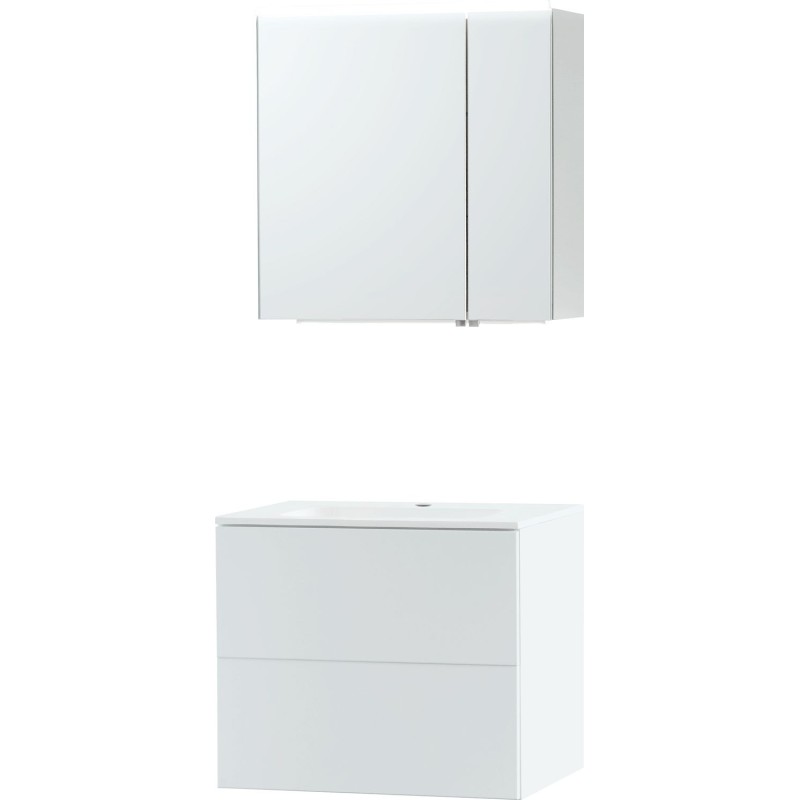 Meuble puro solo blanc 90 xonyx armoire toilette