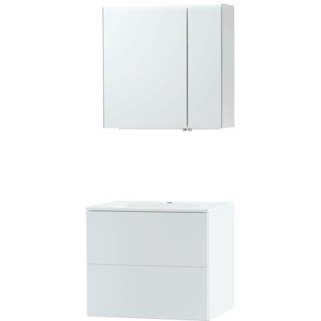 Meuble puro solo blanc 90 xonyx armoire toilette