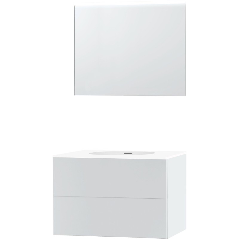 Meuble puro solo blanc 90 xonyx miroir