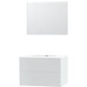 Meuble puro solo blanc 90 xonyx miroir