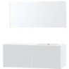 Meuble puro solo blanc asymètrique 160 droite xonyx miroir