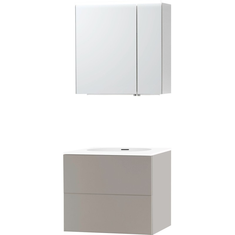 Meuble puro solo gris 70 xonyx armoire toilette