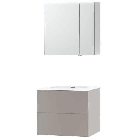 Meuble puro solo gris 70 xonyx armoire toilette