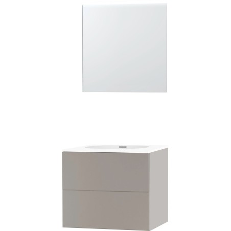 Meuble puro solo gris 70 xonyx miroir