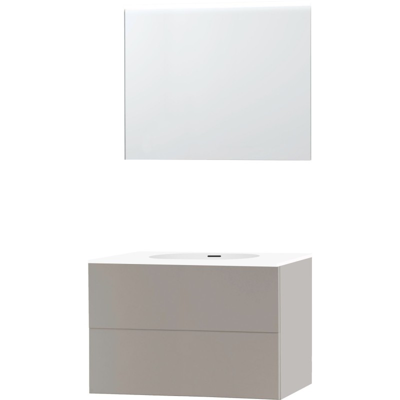 Meuble puro solo gris 90 xonyx miroir