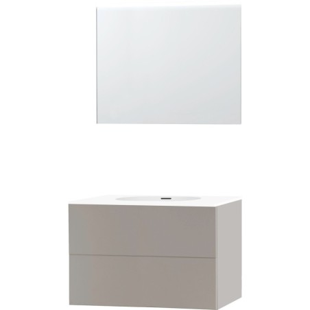 Meuble puro solo gris 90 xonyx miroir