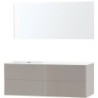 Meuble puro solo gris asymètrique 160 gauche xonyx miroir