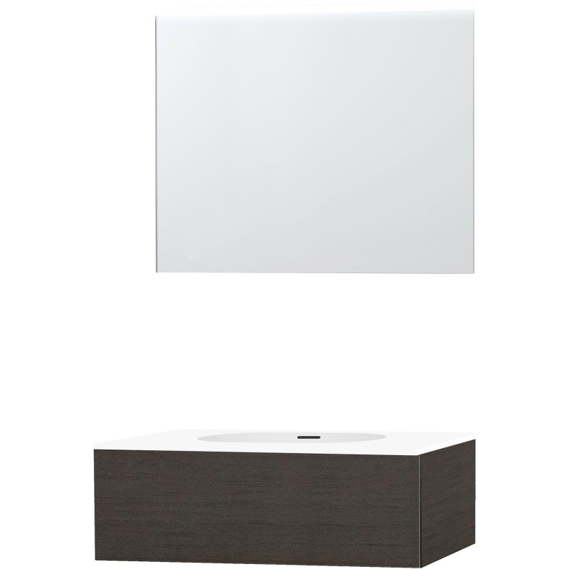 Meuble puro solo wenge 90 1 lade xonyx miroir