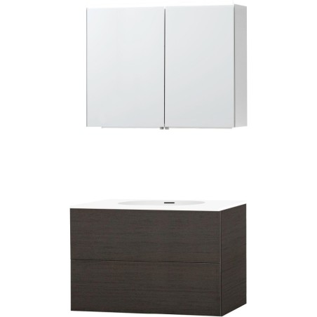 Meuble puro solo wenge 90 xonyx armoire toilette