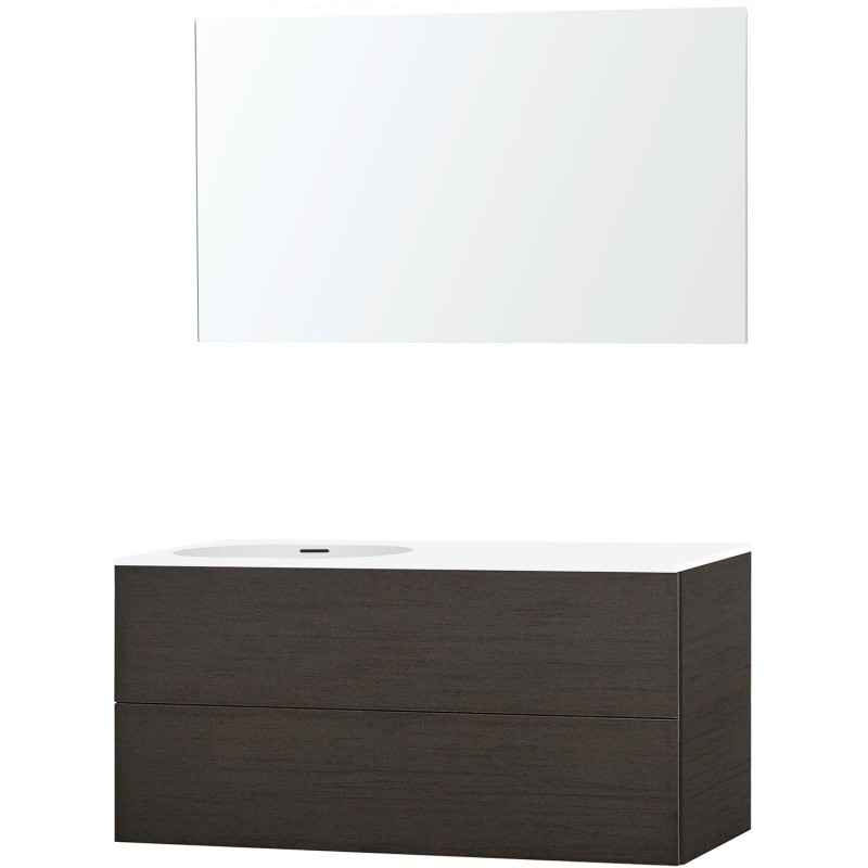 Meuble puro solo wenge asymétrique 120 gauche xonyx miroir