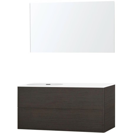 Meuble puro solo wenge asymétrique 120 gauche xonyx miroir