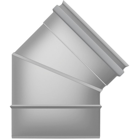 Molimex coude inox reznor 45° diamètre 130mm-meb45