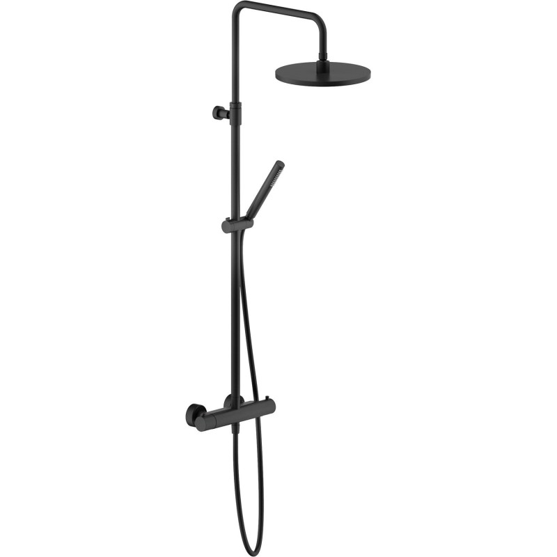 Nobili colonne de douche +thermostat tonda 25 noir mat