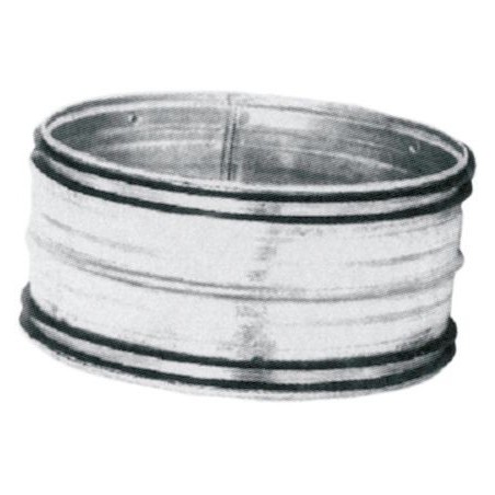 Spiral-D galva manchon + joint pour ventilation 150mm