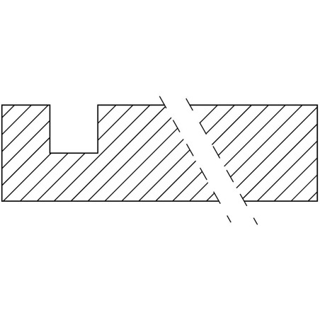 Panneau acrylique Paspartoe 900x2000x8mm rainure blanc