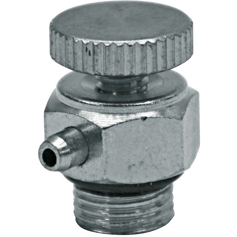 Purgeur de radiateur 1/8"M avec volant manuel chrome