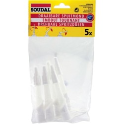 Soudal embout tournant silicone sachet 5 pcs