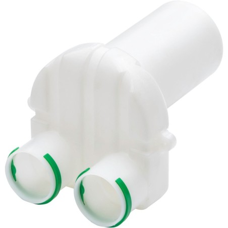 Vasco connection de bouche droit pour gaine d'air pour béton 2x75mm