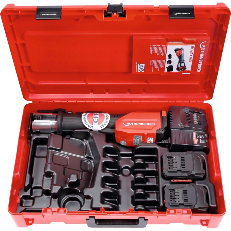 Rothenberger machine à sertir romax 4000 + 2 batteries (1 x 2 ah + 1 x 4 ah)
