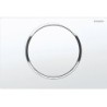 Geberit plaque de commande Sigma10 1 touche blanc-chrome brillant