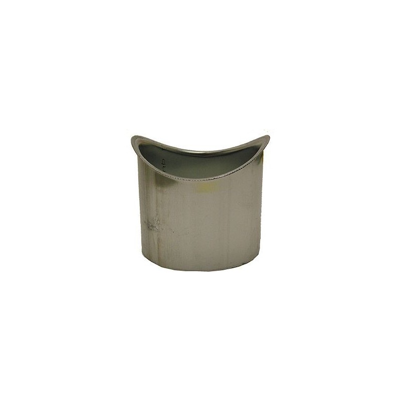 Filetage zinc rond gouttière demi-lune 100mm