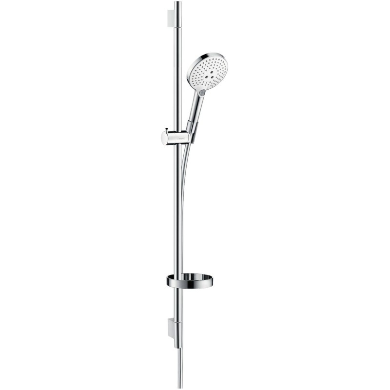 Hansgrohe garniture de douche raindance select 120 ronde 90cm chrome-blanc