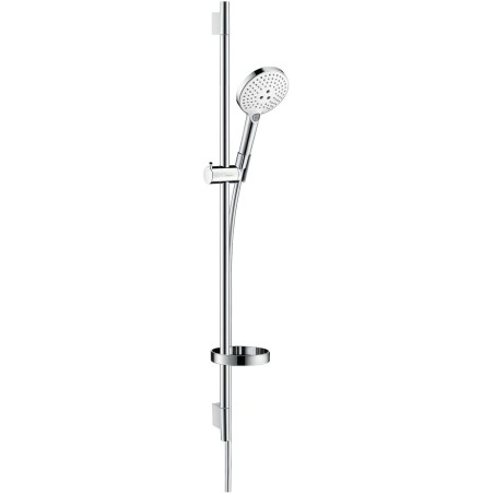 Hansgrohe garniture de douche raindance select 120 ronde 90cm chrome-blanc