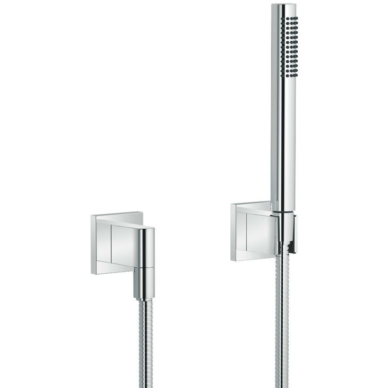 Dornbracht set de bain + coude de raccordement mural Symetrics chrome