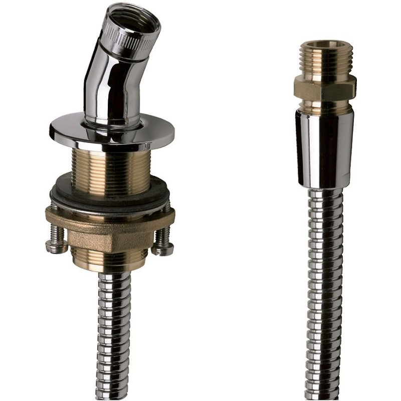 Hansgrohe passage flexible bord de bain chrome