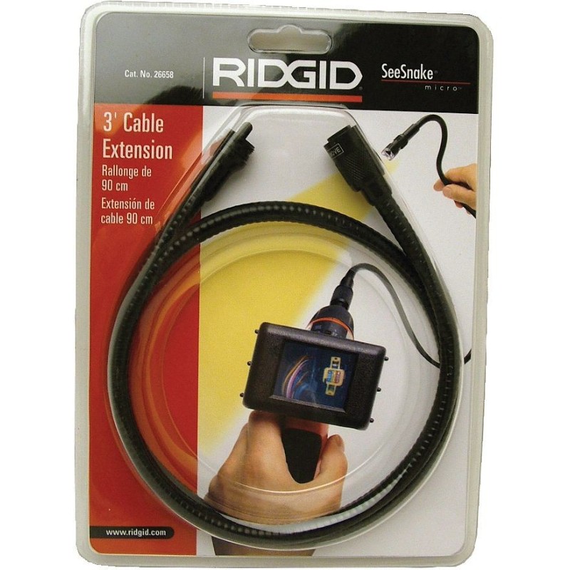 Ridgid cordon prolongateur pour seesnake micro 90cm (longueur maximale 9m)
